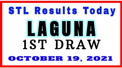stl laguna 1st draw today